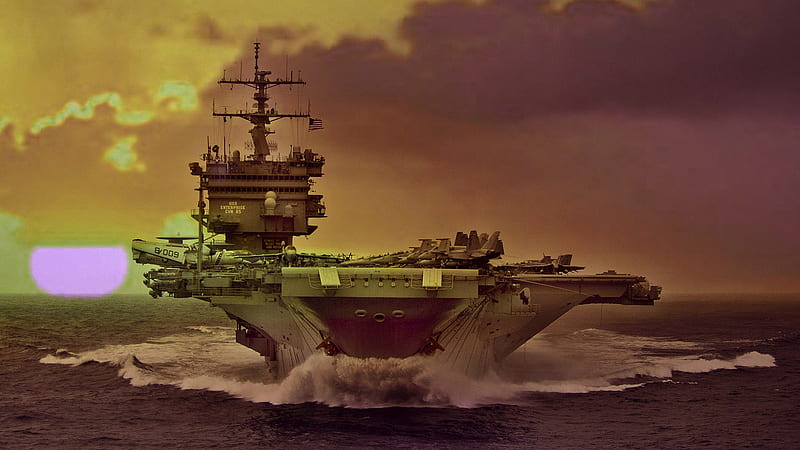 Aircraft Carrier USS Enterprise CVN-65, CVN-65, Aircraft Carrier, USS, Ship, Enterprise, Military, HD wallpaper