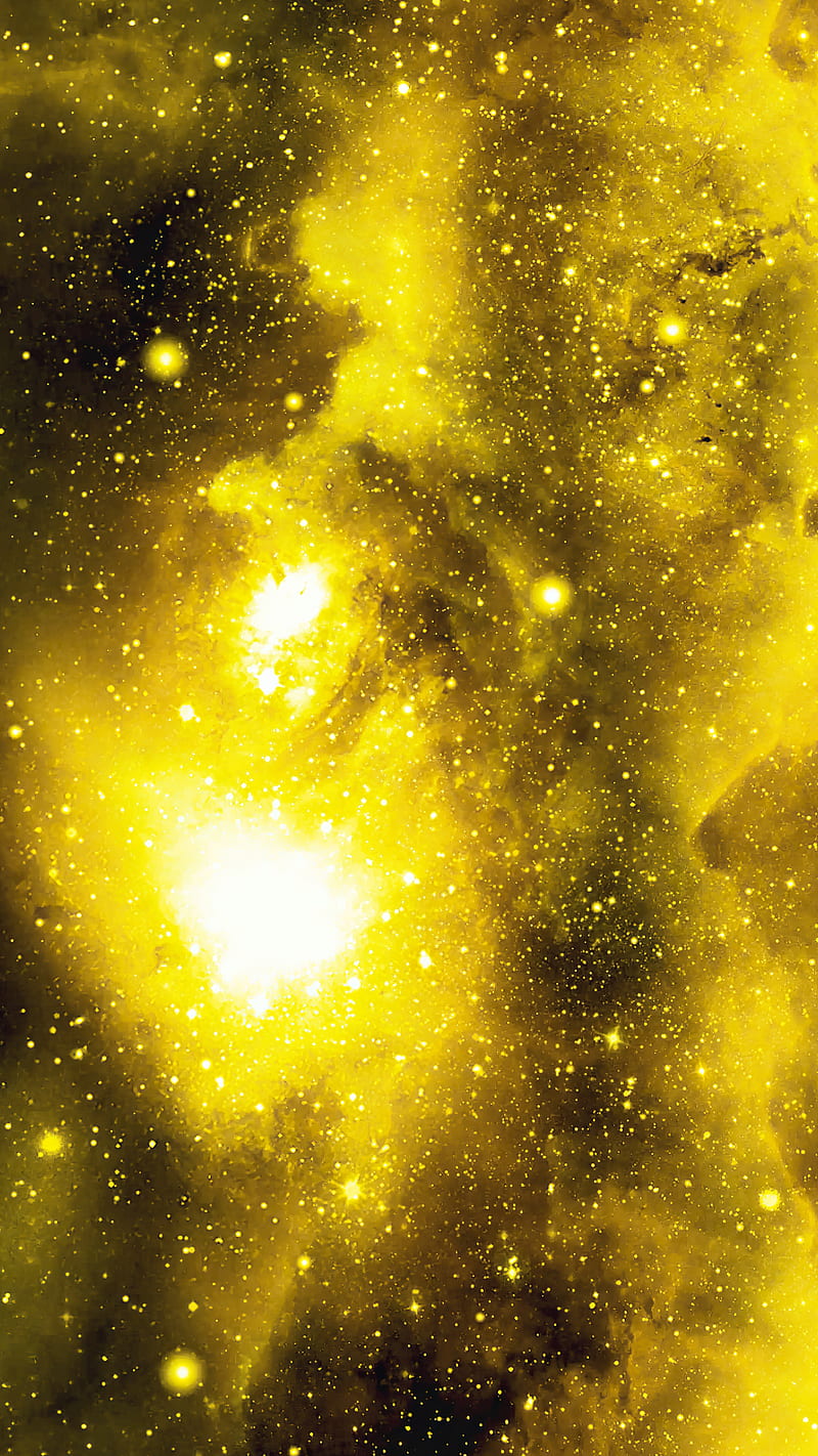 Yellow, cloud, galaxy, nebula, scifi, space, stars, universe, HD phone  wallpaper | Peakpx