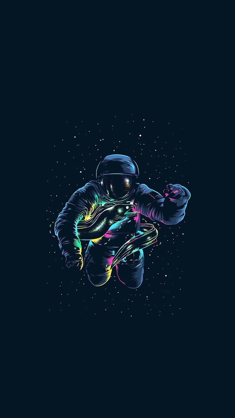 for phone, scuba diving, organism, illustration, diving equipment, animation, Cool Cartoon Space, HD phone wallpaper