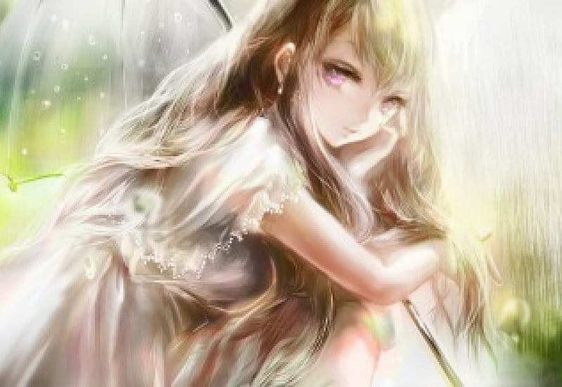 Summer Rain, pretty, dress, blond umbrella, bonito, sweet, nice, emotional, anime, HD wallpaper | Peakpx Summer Rain, pretty, dress, blond umbrella, bonito, sweet, nice, emotional, anime, HD wallpaper | Peakpx