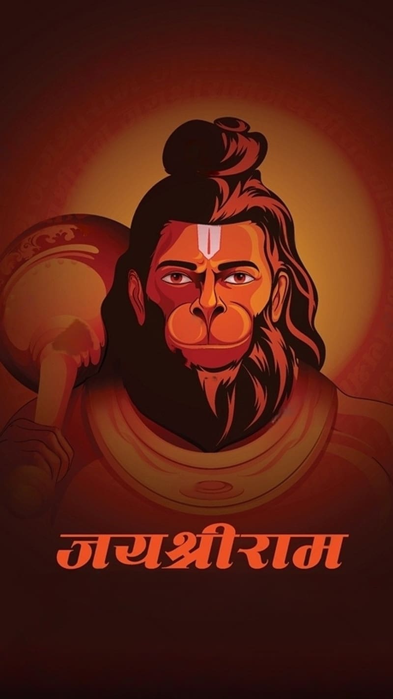 Hanuman Ji Ki , Illustration, lord, god, bajrangbali, HD phone wallpaper