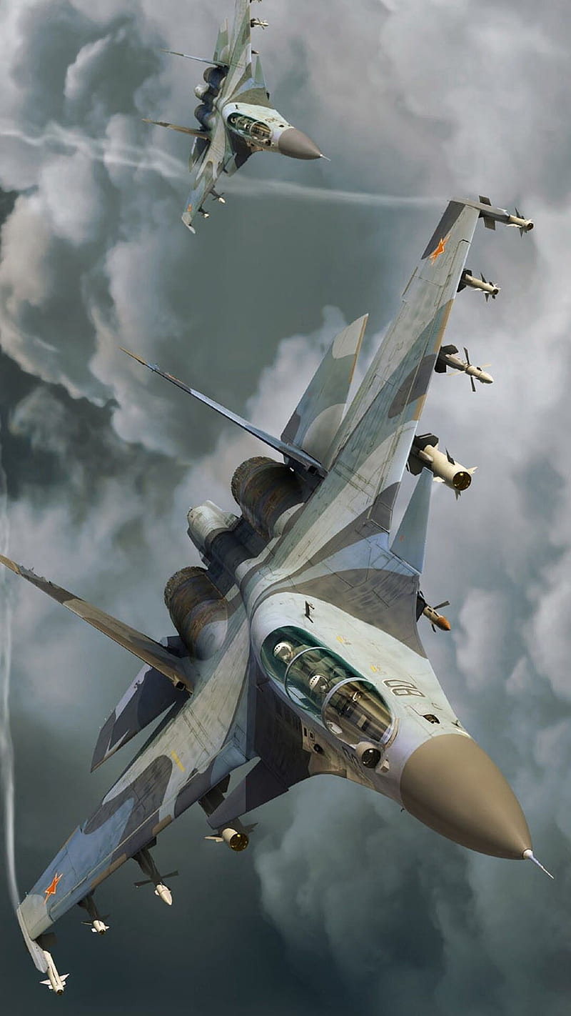 Sukhoi Su-30, air, airplane, force, jet, jets, plane, planes, HD phone wallpaper
