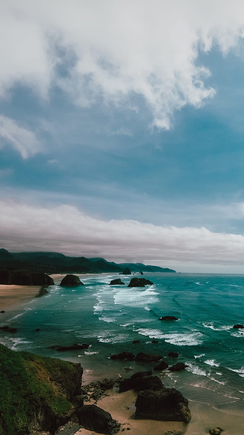 landscape, sky, sea, HD phone wallpaper