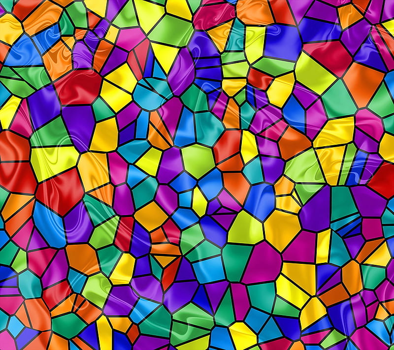 Stained Glass, colorful, mosaic, rainbow, HD wallpaper