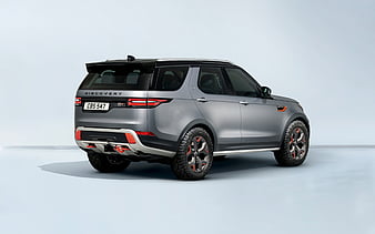 Land Rover Discovery SV, 2018, rear view silver Discovery, SUV tuning, British cars, Land Rover, HD wallpaper