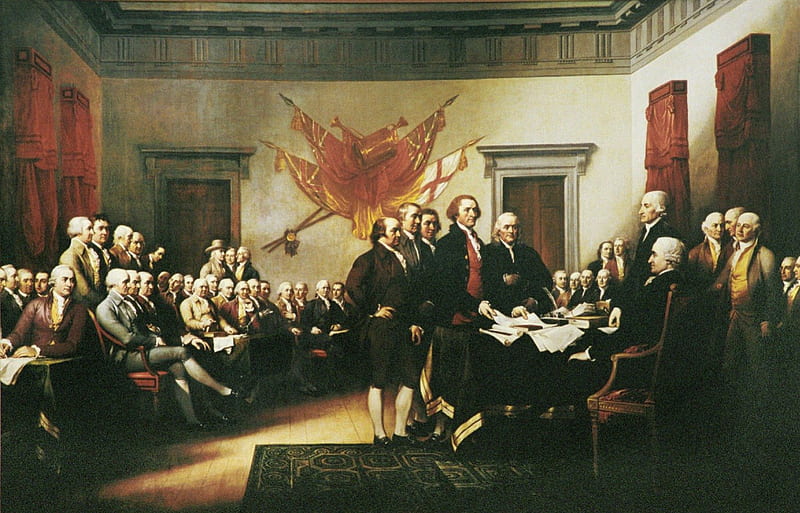 Declaration Of Independence, the founding fathers, 4th of july, independence, HD wallpaper