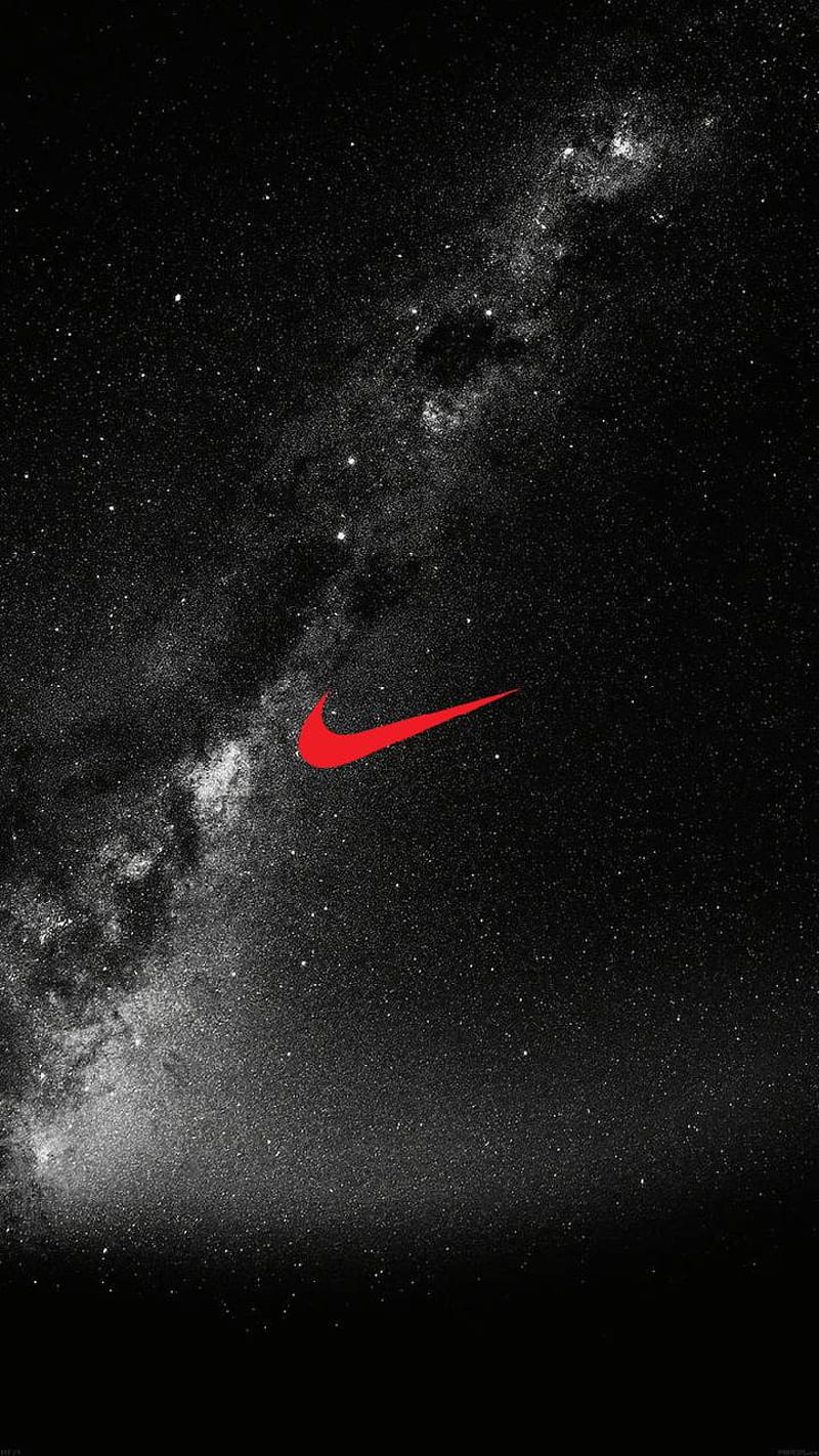 Nike , galaxy, nike, black, HD phone wallpaper