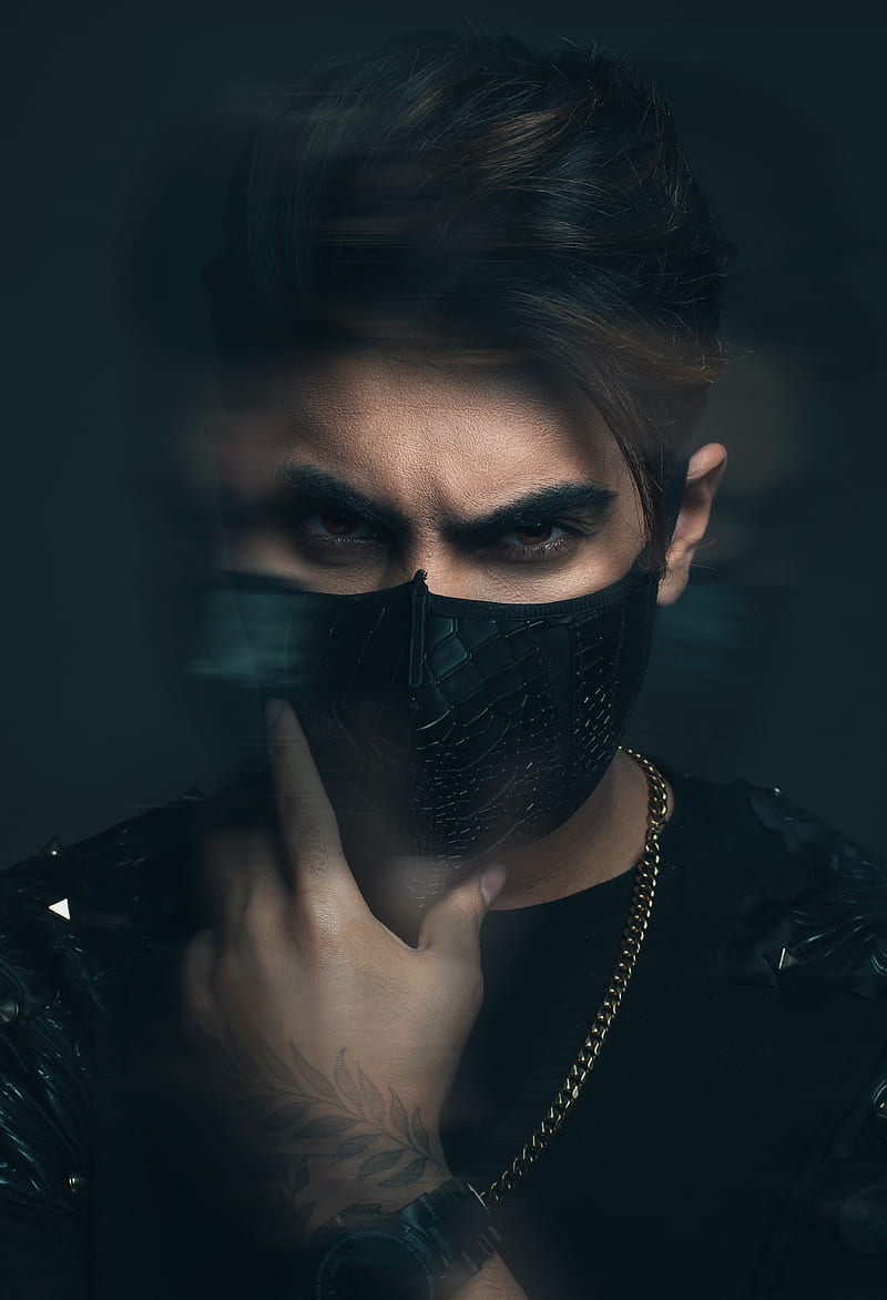 HD   Boys Attitude Black Mask Portrait 