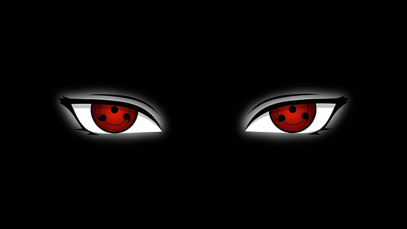 Sharingan Naruto And Attack On Titan Wheel Eye In Black Background Sharingan, HD wallpaper