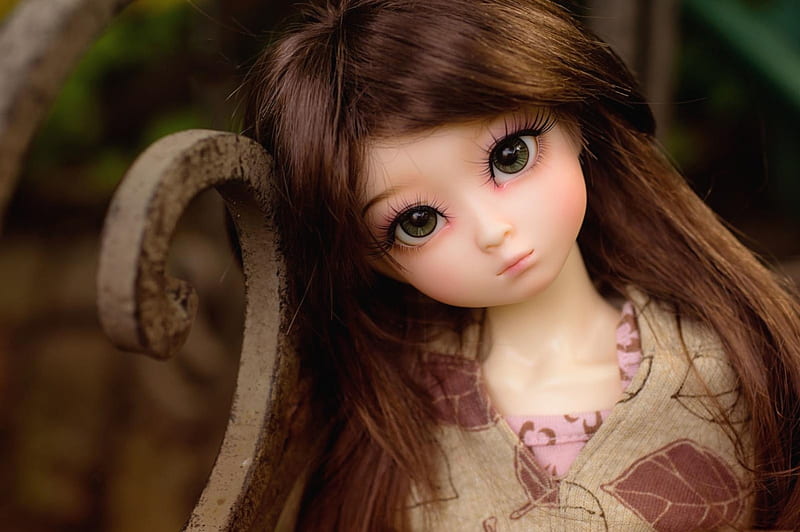 Doll, cute, girl, papusa, toy, HD wallpaper