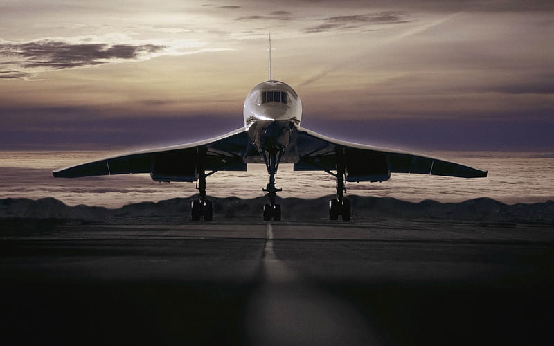 Concorde passenger jet, planes, Aerospatiale-BAC Concorde 102, HD wallpaper