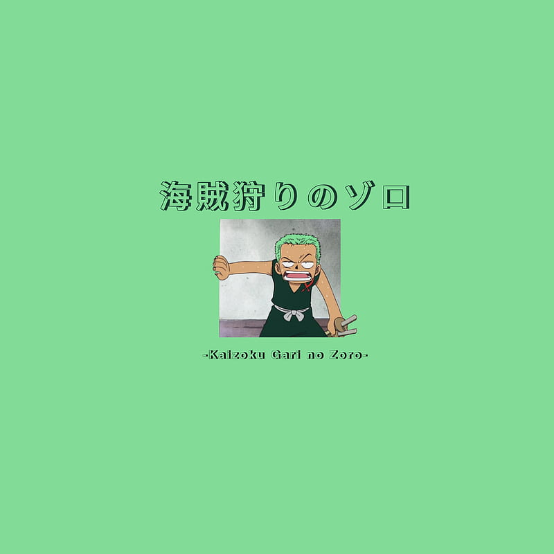 Roronoa Zoro, green, manga, one piece, anime, HD phone wallpaper