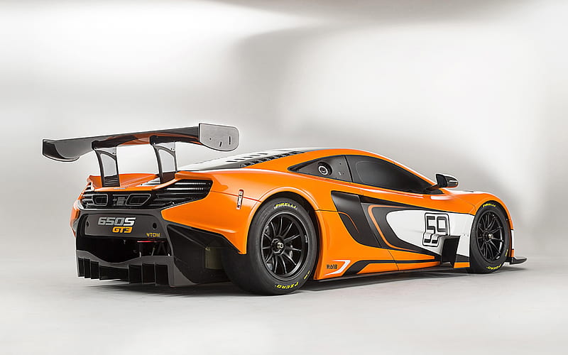 McLaren, McLaren 650S GT3, Car, Orange Car, Race Car, HD wallpaper