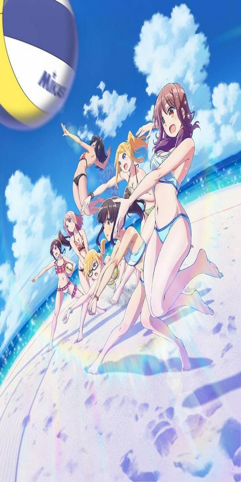 Harukana Receive, anime, girls, playa, volleyball, HD phone wallpaper
