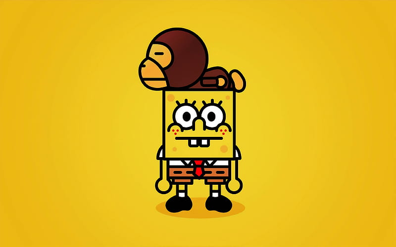 Bape And Spongebob Meme, Monkey Meme, HD wallpaper