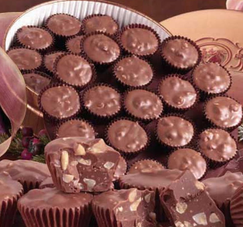 Chocolate Desserts, chocolate balls, chocolate dessert, chocolate, dessert, HD wallpaper