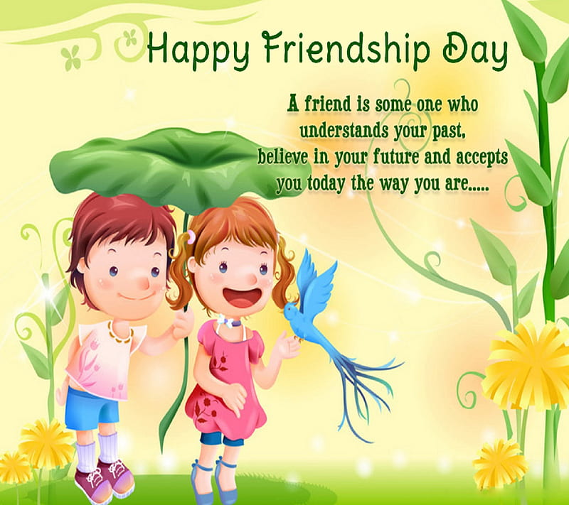Friends Forever, friends quote, happy friendship day, HD wallpaper