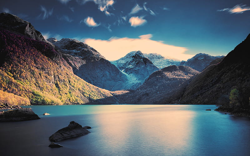 Mountain Lake, HD wallpaper