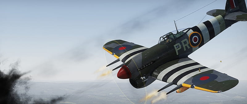 Hawker Typhoon Art, RAF, Artwork, Art, World War Two, Hawker Typhoon, HD wallpaper