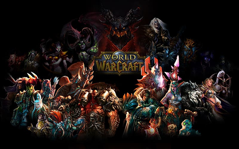 Warcraft, Video Game, World Of Warcraft, Deathwing (World Of Warcraft), Illidan Stormrage, Kael'thas Sunstrider, Lady Vashj, Sylvanas Windrunner, Thrall (World Of Warcraft), Kel'thuzad (World Of Warcraft), Rexxar (World Of Warcraft), Maiev Shadowsong, Varian Wrynn, Gelbin Mekkatorque, Magni Bronzebeard, Prophet Velen, Akama (World Of Warcraft), Anub'arak (World Of Warcraft), Cairne Bloodhoof, Garrosh Hellscream, Genn Greymane, Jaina Proudmoore, Lor'themar Theron, Trade Prince Gallywix, Vol'jin (World Of Warcraft), HD wallpaper