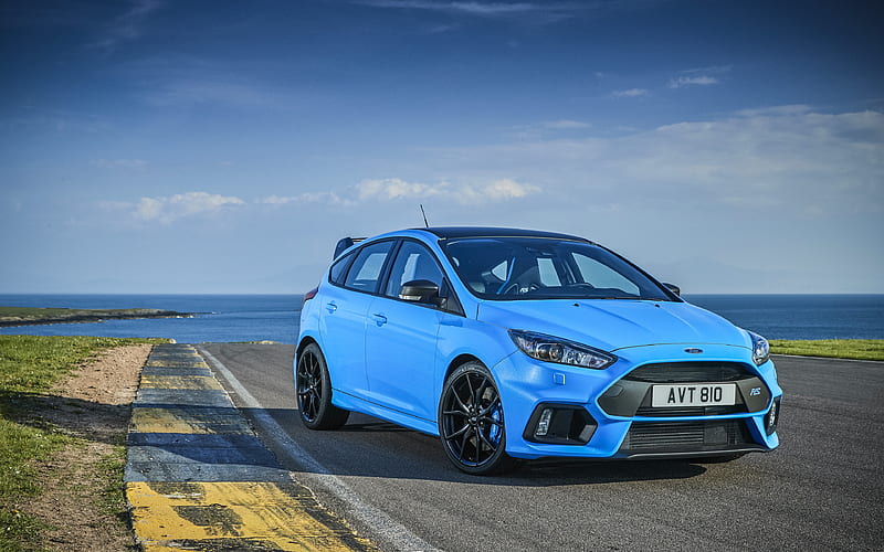 Ford Focus RS Limited Edition 2018 cars, tuning, blue Focus, Ford, HD wallpaper