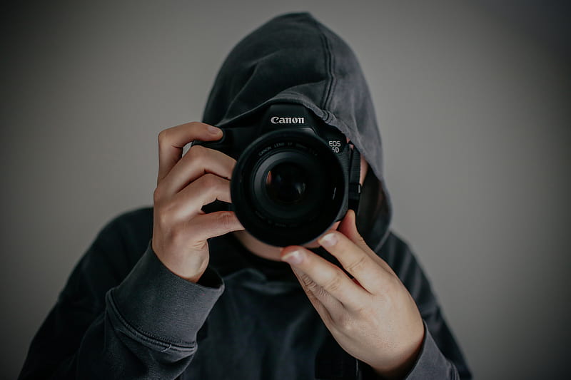 person holding Canon camera, HD wallpaper