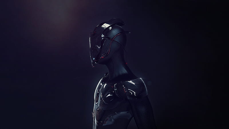 Futuristic Robot Soldier Armor, soldier, armor, robot, artist, artwork, digital-art, cyberpunk, HD wallpaper