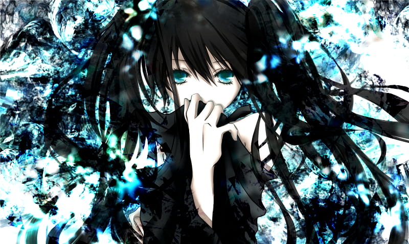 B.R.$., cute, brs, anime, black dress, HD wallpaper