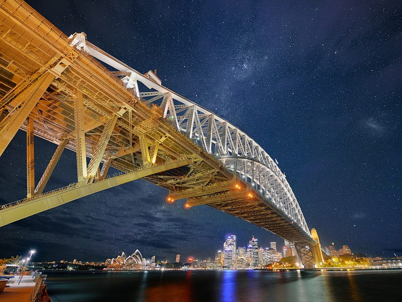 Sydney Harbour Bridge, Bridge, Harbour, Sydney, HD wallpaper