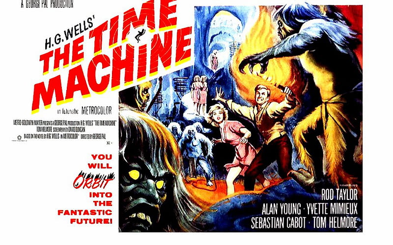 The Time Machine, sci-fi, hg wells, movies, time, HD wallpaper