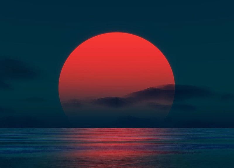 HD red sun rise wallpapers | Peakpx