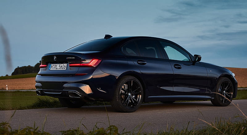 2020 BMW M340i Sedan (Color: Tanzanite Blue Metallic) - Rear Three-Quarter , car, HD wallpaper