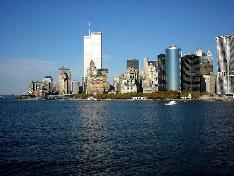 New York - Twin Towers, World Trade Centre, New York, New York City, USA, Cities, Manhattan, HD wallpaper