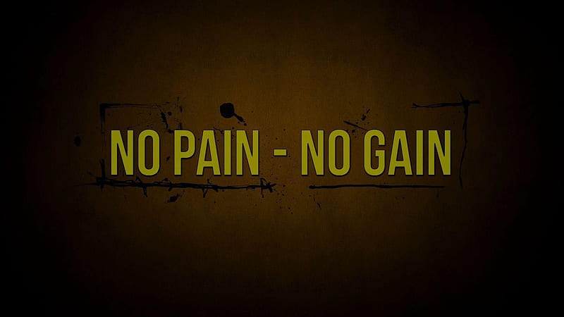 No Pain No Gain Motivational, HD wallpaper