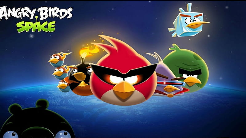 Angry Birds Blue Space, HD wallpaper