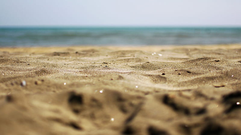 Closeup View Of Beach Sand In Blur Beach Background Sand, HD wallpaper