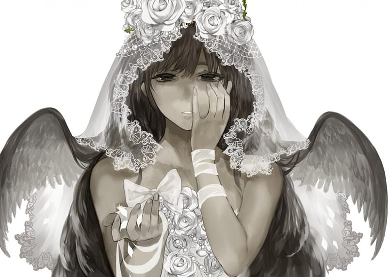 Blossom Styled Veil, Embroidered Spring Wedding Veil, Anime Wedding Veil,  Fingertip Japan Styled Bridal Veil With Comb - Etsy