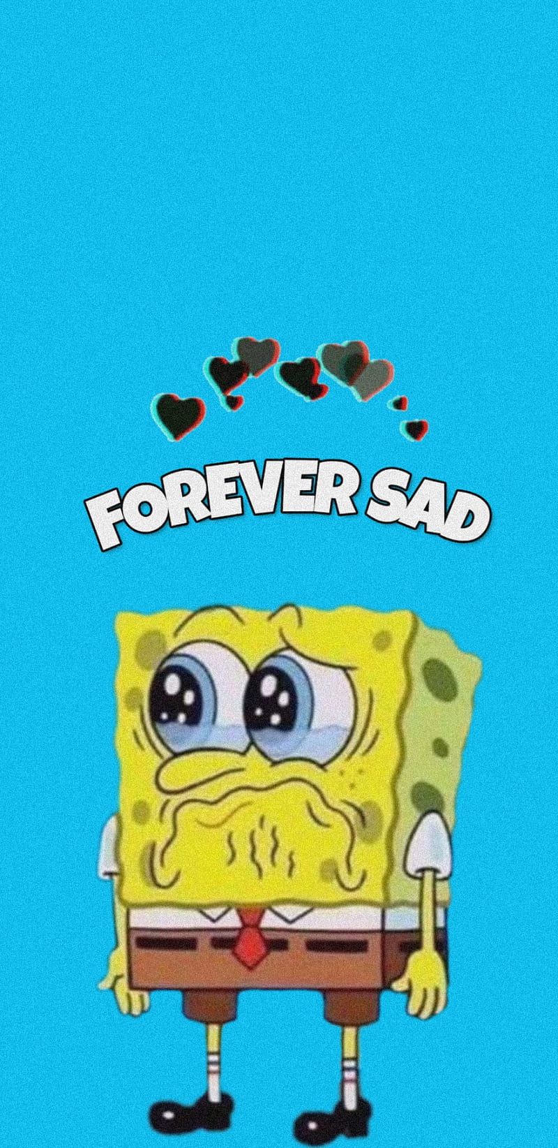 Sad Spongebob Sticker for iOS & Android