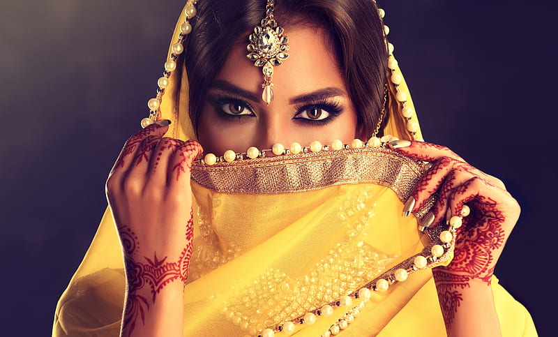 ლ, Style, Decoration, Indian, Makeup, HD wallpaper