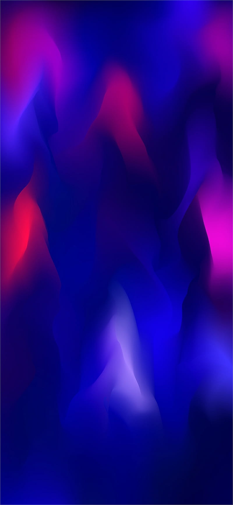 OPPO ColorOS 6, blue, flames, HD phone wallpaper