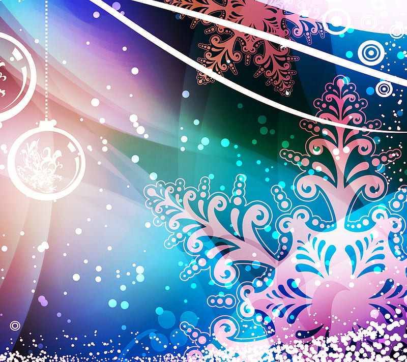 Christmas, bells, snowflakes, HD wallpaper