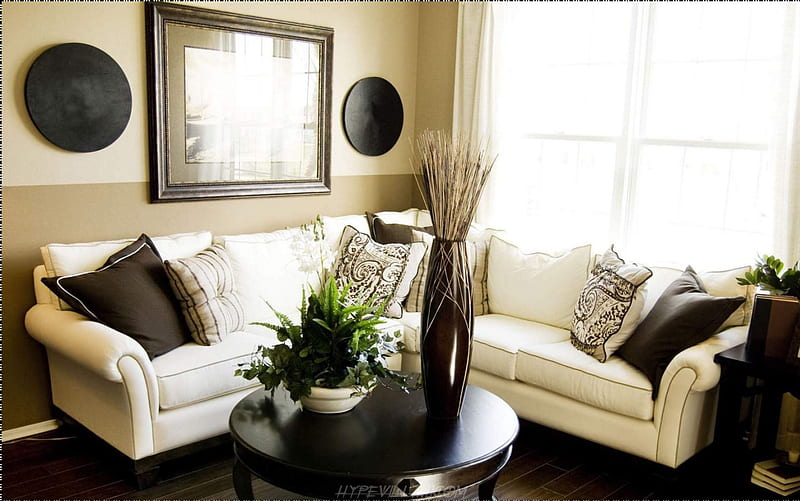 Modern Living Room, ideas, interior, home, black, desenho, bonito, modern, pleasant, green, bright, livin room, white, luxury, HD wallpaper
