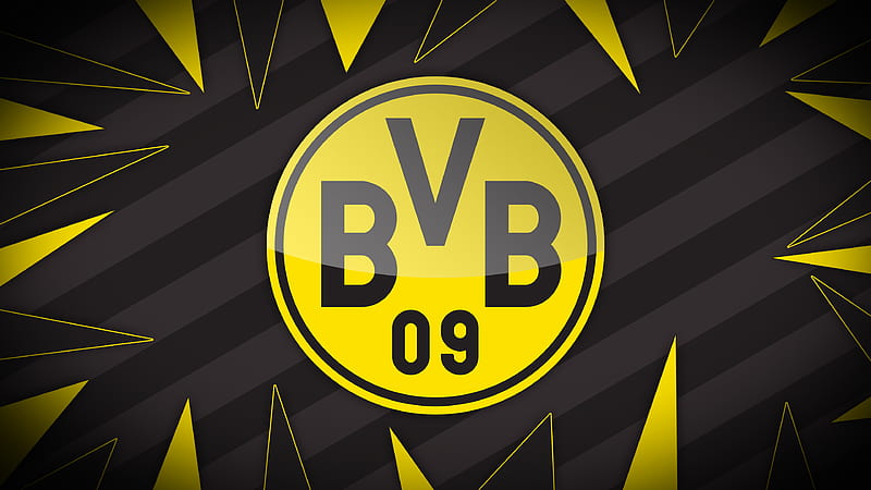 BVB football club, soccer, Borussia Dortmund, logo, HD wallpaper