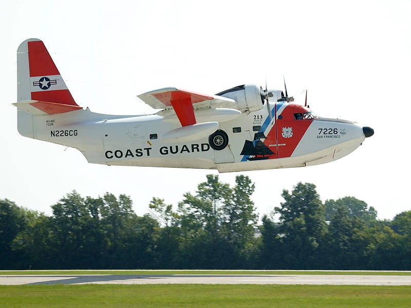 Coast Guard Albatross, grumman, albatross, private, boat, plane, twin, engine, guard, coast, HD wallpaper