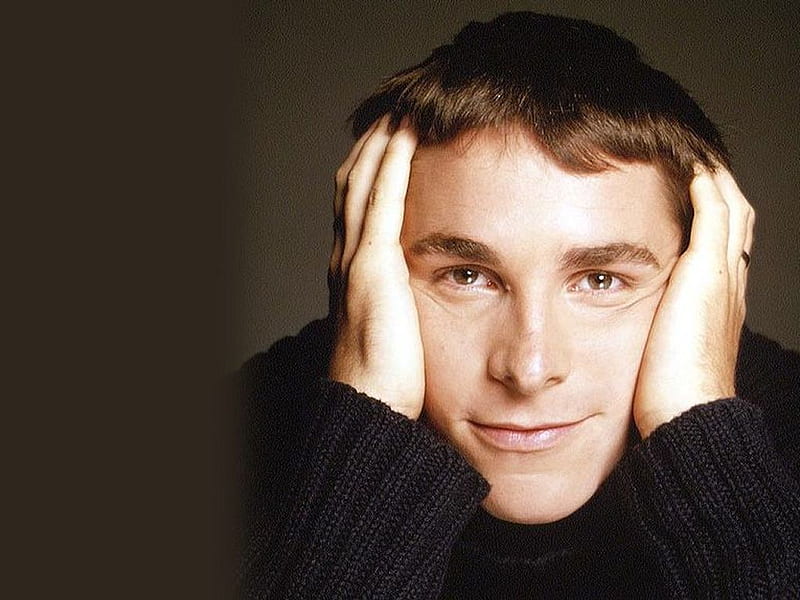 Christian Bale, hair, cute smile, male, handsome, great, eyes, actor, HD wallpaper