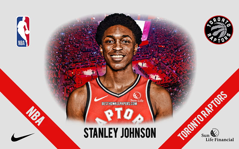 Stanley Johnson, Toronto Raptors, American Basketball Player, NBA, portrait, USA, basketball, Scotiabank Arena, Toronto Raptors logo, HD wallpaper