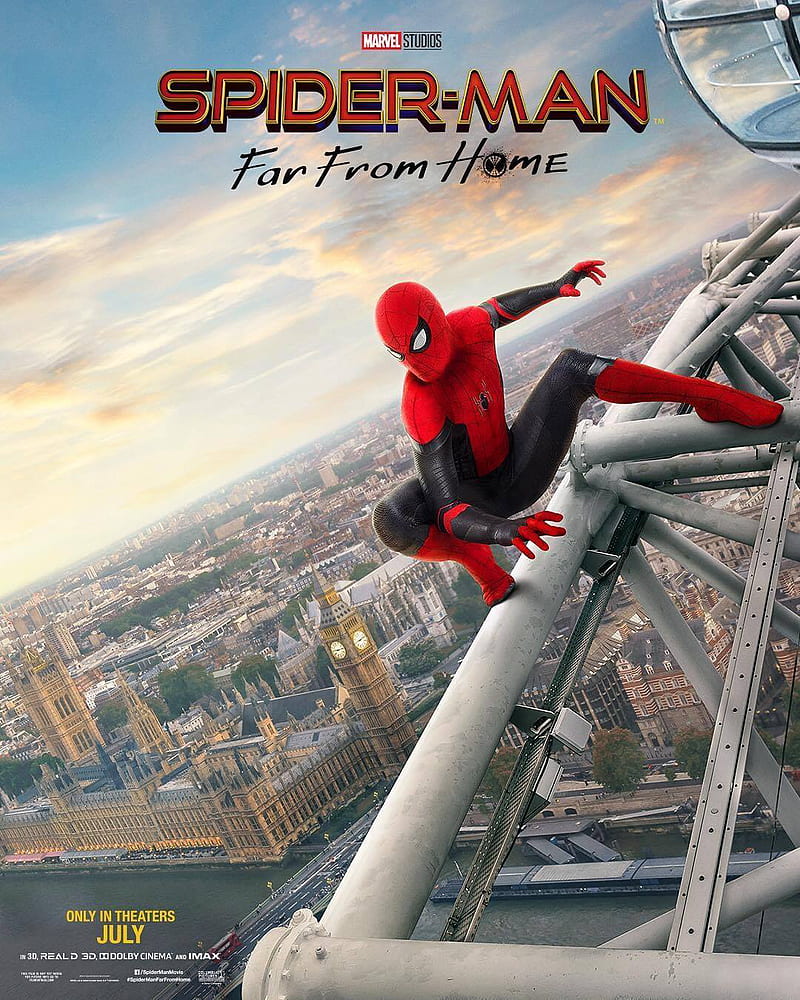 Spider-Man, Peter Parker, Tom Holland, Marvel Cinematic Universe, Marvel Comics, movie poster, HD phone wallpaper