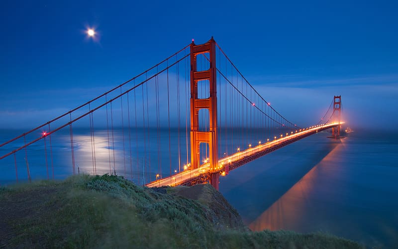 Bridges, Night, Bridge, Golden Gate, HD wallpaper | Peakpx