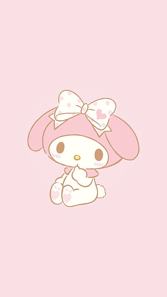 Download Minimalistic Pink My Melody Desktop Wallpaper  Wallpaperscom