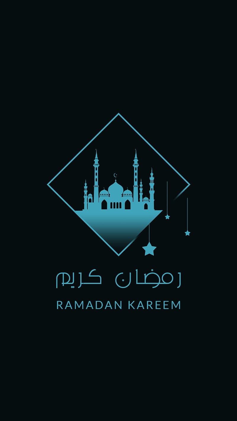 Ramadan Kareem, 2018, allah, arab, arabic, black, god, islam, muslim, HD phone wallpaper